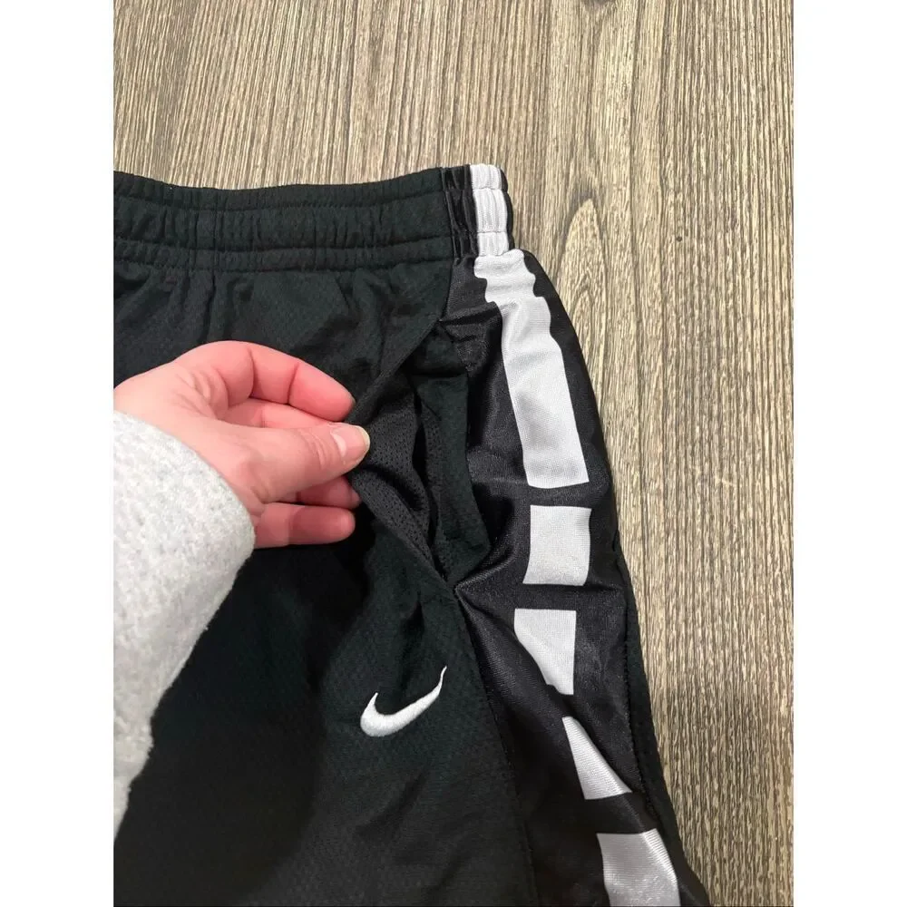 Nike Youth Boys Dri-Fit Activewear Shorts Elastic Waist Pull-On Black Size S